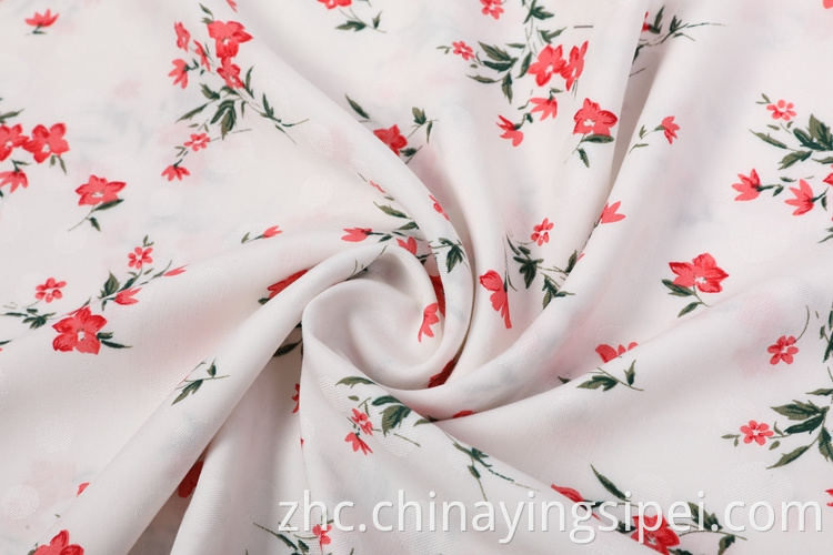 高质量的125GSM jacquard印刷服装生态印刷面料